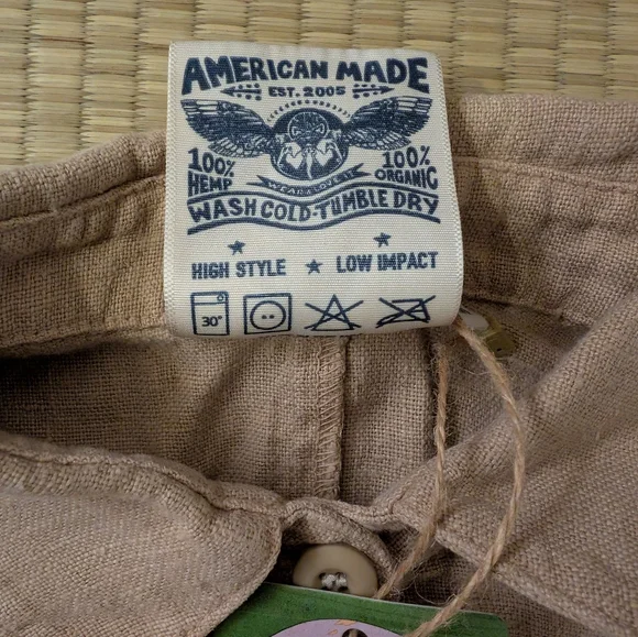 NWT Jungmaven Stillwater Pant Romper 100% Hemp Oat Milk Women's Size Medium - Picture 4 of 5